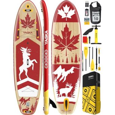 Imagem de YASKA Pranchas Infláveis De Stand Up Paddle - Design Amplo E Estável Com Acessórios Premium Para Paddle, Remo Adultos