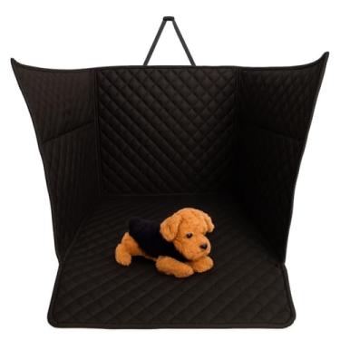 Imagem de Capa Protetora Para Pets Cachorro Gato Banco De Carro Traseiro Cobre Todo o Banco Com zíper(753 - Preto)