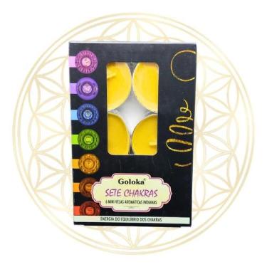 Imagem de Vela Aromática Para Rechaud Indiana Goloka, 7 CHAKRAS