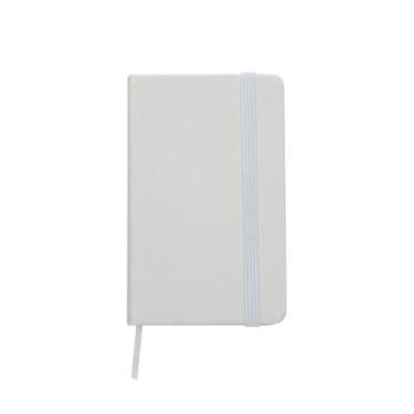 Imagem de Caderneta Tipo Moleskine Agenda Escrever Estudar 13x8 Bolso Branco - S