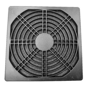 Imagem de Grade Plástica Para Microventilador 12x12cm Com Filtro Adda, Preto
