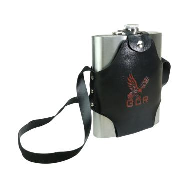 Imagem de Cantil Inox Capa Couro Sintético Alça Estampada Fenix 1350ml