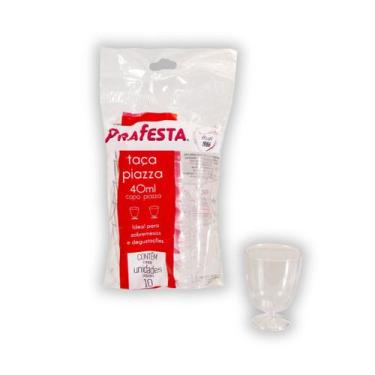 Imagem de Taça Piazza Descartável 40ml Transparente C/100 Un. (PraFesta) Taçinha
