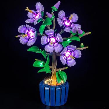 Imagem de GEAMENT LED Light Kit Compatible with Lego Hibiscus Building Blocks Model - Lighting Set for Botanical Collection 10372 (Model Set Not Included)