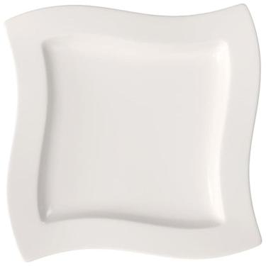Imagem de Prato para Jantar de 26 cm, Elegância e Praticidade em Sua Mesa com Formato Quadrado e Material de Porcelana, Villeroy Boch, Branco