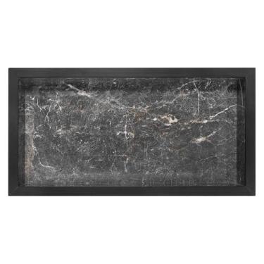 Imagem de Nicho Porcelanato 30x61x11cm Borda De Alumínio Box Banheiro - Belo Nic