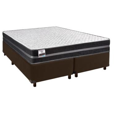 Imagem de Colchão Queen Molas Ultralastic + Box Marrom - Bogota Inducol