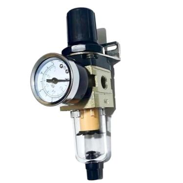 Imagem de 1 peça AW2000-02 Pneumático 1/4 BSPT Filtro de Ar Regulador de Pressão Combo Piggyback, Filtro de Compressor de Ferramenta de Ar com Calibre