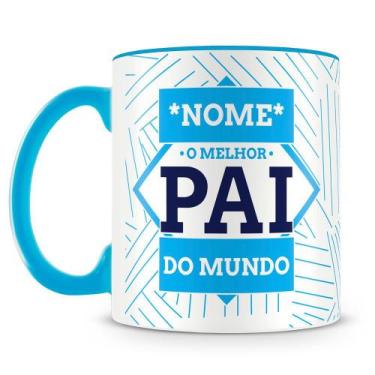 Imagem de Caneca Personalizada O Melhor Pai do Mundo com Foto e Nome - Presente 