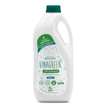 Imagem de Limpador Multiuso 2L Hipoalergênico Fórmula Com Vinagre Desengordurante Clareador Para Cozinha Banheiro Pisos Azulejos Elimina Mau Cheiro Fungos (Natural)