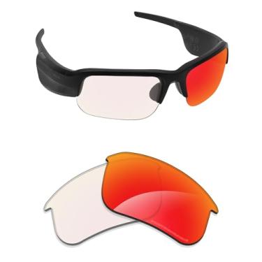 Imagem de Alphax Lentes de reposição polarizadas compatíveis com óculos de sol Bose Tempo BMD0010 - Opções, Adapt vermelho fotocromático espelhado