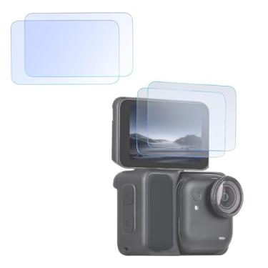 Imagem de CAPART Película protetora de tela para Insta360 GO Ultra, rigidez 9H HD películas de vidro temperado 2,5D com bordas curvas (pacote com 2)