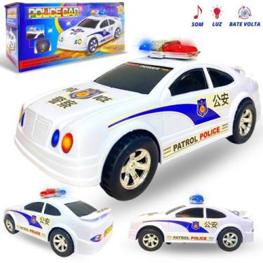 Imagem de Carrinho De Polícia Brinquedo Bate Volta Com Luz Som Sirene - Europio