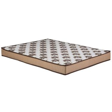 Imagem de Colchao Casal Espuma D28 Berflex 138x188x14cm Suporta 70kg por Pessoa Firme e Confortavel Certificado INMETRO