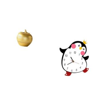 Imagem de Fenteer Escultura de Pinguim de Fruta de Resina Moderna, Ornamento para Quarto, Escritório, Mesa, Estante, Sala de Jantar, Linda Arte Decorativa, Casa Multifu