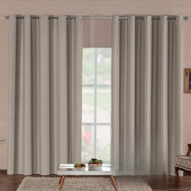 Imagem de Cortina Blackout Premium 1 Corta-Luz Para Sala E Quarto(CINZA,2,80M x 2,30M)