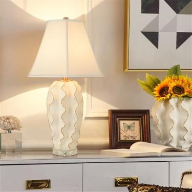 Imagem de OUFULA Luxo Americano Criativo Lâmpada de Mesa Para Sala de Estar Quarto Estudo Villa Hotel Cama Mesa Luz (Estilo 203L C)