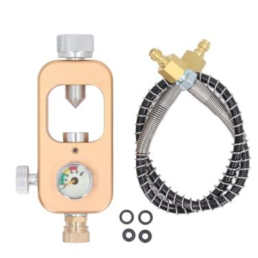 Imagem de Tnfeeon Adaptador DIN Adaptador DIN Adapting de Rosca 4500psi de Reabastecimento de Tanque HPA Com Mangueira para Armas PCP Sistemas de Snorkeling de Combate a Incêndios