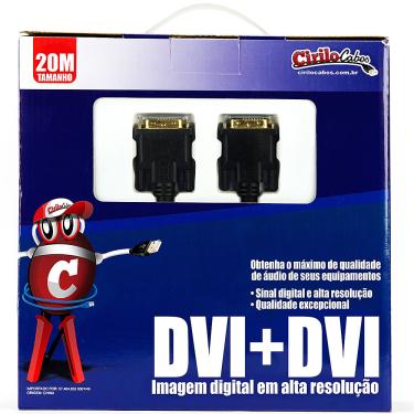 Imagem de Cabo DVI para DVI - 20 Metros - Cirilo Cabos