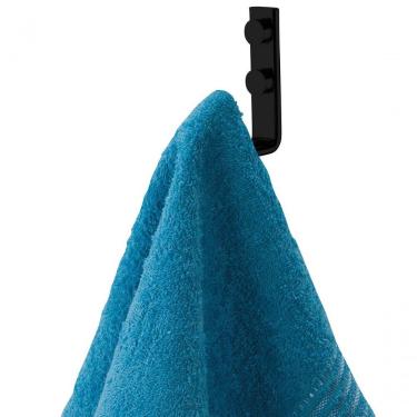 Imagem de Cabide Gancho Banheiro Lavabo Preto Fosco Future 2314pt