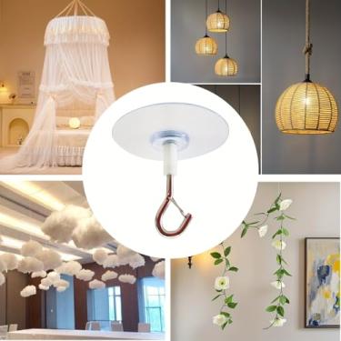 Imagem de 3 ganchos, ganchos de teto resistentes à prova d'água, adequados para balões, sinos de vento e outros multiusos