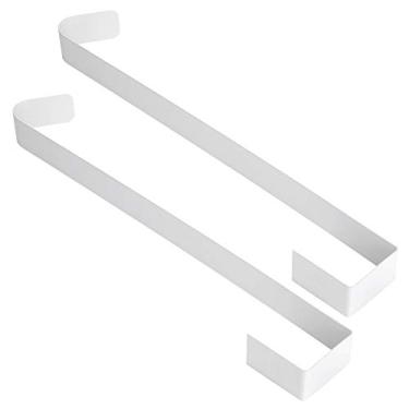 Imagem de Estink 2Pcs Gancho de Guirlanda de Natal, Pendurador de Porta Em Ferro Forjado para Coroas de Flores, Guirlandas e Casacos, Com Design Moderno para Casa, Quarto, Banheiro e Sala de (WHITE)