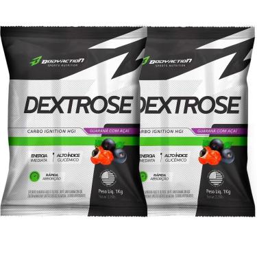 Imagem de Kit 2X Dextrox (Dextrose) - 1 Kg Guaraná com Acaí - BodyAction-Masculino