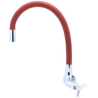 Imagem de Torneira de Parede para Cozinha Vermelho 1/4 de Volta 3068 C55 - 31444 - BOGNAR