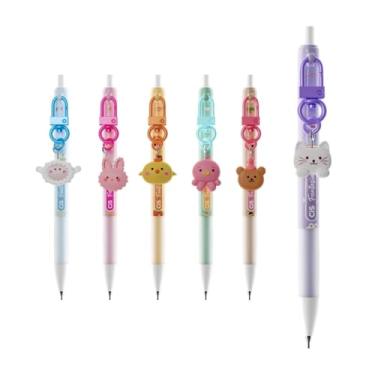 Imagem de Lapiseira 0.7mm Fantasia CiS Animais com Borracha e Pingente Aula Escolar Colorido Texto Escrever
