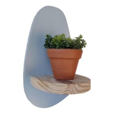 Imagem de Prateleira Orgânica Colorida Decorativa de Parede Coleção Cottagecore - 25x15x11cm - Organic1 Cor:AZUL CANDY;Tamanho:25X