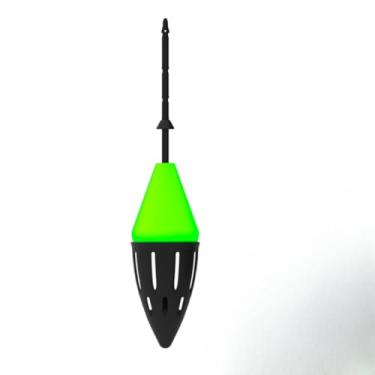 Imagem de Boia Cevadeira SEM Chumbo de pesca - Copo reforçado, arraste leve - Ideal para Rios/Lagoas (2, Verde)