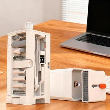 Imagem de [Kit de limpeza 32 em 1] Kit de limpeza 32 em 1 | Inclui pincéis para teclados de computador, fones de ouvido, iPads, telefones e câmeras