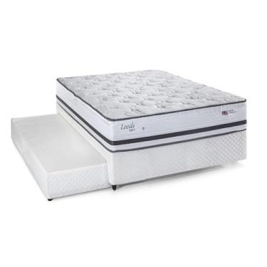 Imagem de Bicama para Casal com Cama Auxiliar Herval Leeds, Molas Maxspring, 62x138x188 cm
