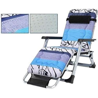 Imagem de Espreguiçadeiras de jardim, cadeiras reclináveis de pátio, cadeiras de jardim, cadeiras inclinadas e almofadas para pessoas pesadas, gravidade zero, jardim, praia, deck com suporte solar, 200 kg