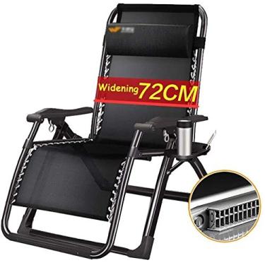 Imagem de Espreguiçadeiras de jardim, cadeiras dobráveis, cadeiras de acampamento, espreguiçadeiras, poltronas de tamanho grande, gravidade zero, pátio, deck, cadeira reclinável, para jardim, ao ar livre,