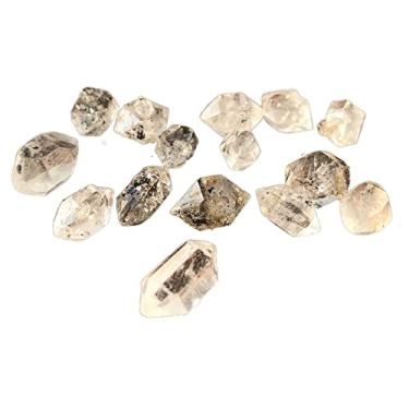 Imagem de URMIBDAI Cheio de textura, 1 peça de cristais de ponta natural aleatória, quartzo, pedra crua, decoração de sala de casa, pedras preciosas