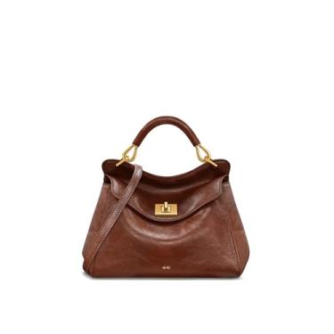 Imagem de JW PEI Bolsa feminina Lucia Classic Top, Marrom café, Medium to Large