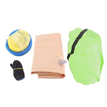 Imagem de CUOFYUNL 210T enrugado Nylon Taffta Pod assento giratório para crianças cadeira de rede suspensa suprimentos ao ar livre (Fruta verde)