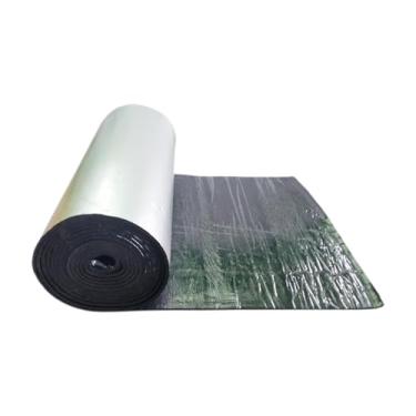 Imagem de Mqetly Barreira térmica de espuma à prova de som, isolamento de ruído reflexivo, almofada de proteção térmica para porta-malas, capô, interior e exterior