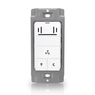 Imagem de Akicon Sensor de Umidade e Interruptor de Luz para Exaustor de Banheiro, Ventilador de Ventilação, Luz Led, Luz Noturna, Controle de Umidade do Ar, Interruptor de Temporizador para Ventilador de Banhe