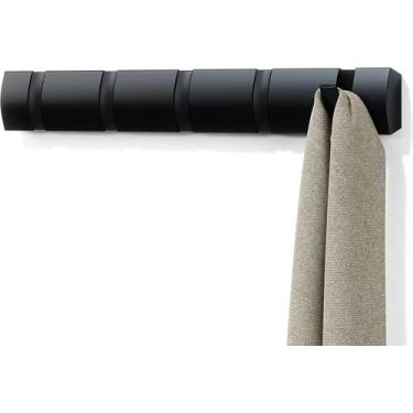 Imagem de Flip 5 - Cabideiro de Parede com 5 Ganchos - Umbra, Preto