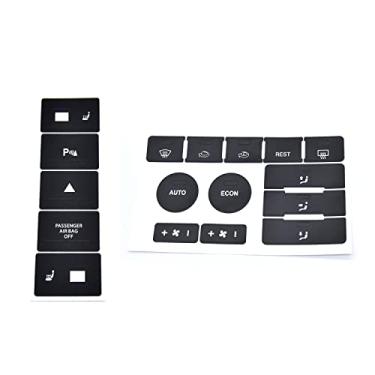 Imagem de Kit de reparo de botão de painel para Volkswagen Touareg 2004-2009 adesivos de reparo de carro painel de controle central ar condicionado interruptor de controle climático decalques de botão