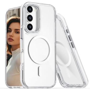 Imagem de CCSmall Capa transparente para Samsung Galaxy A36 para meninas e mulheres, capa de cristal transparente antiamarelamento de grau militar à prova de choque para Samsung A36 / Galaxy A56 XC transparente