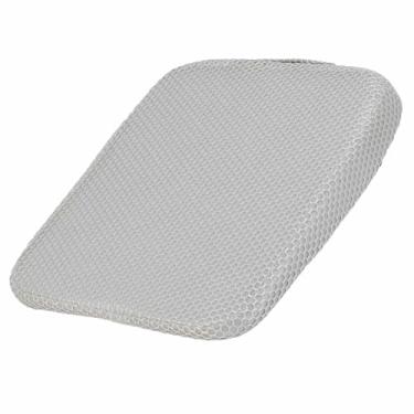 Imagem de HARFINGTON Almofada de assento de 6 cm de espessura confortável de espuma viscoelástica para cadeira de escritório com fundo antiderrapante para motorista de assento de carro, cinza