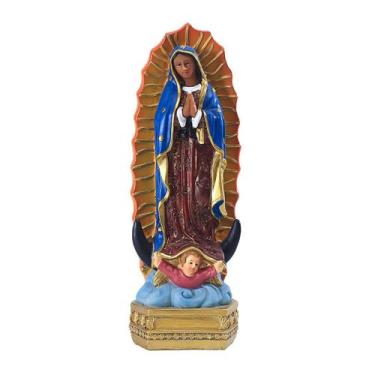 Imagem de Estatueta, escultura, estátua, madonna mexicana, resina 20cm - yiweisa