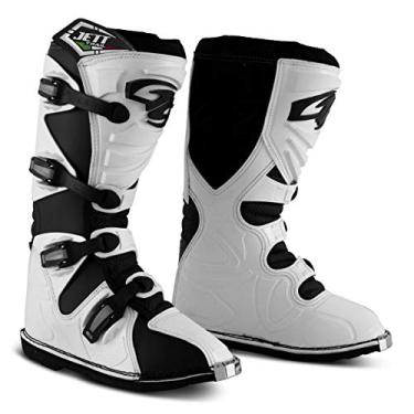 Imagem de BOTA MOTOCROSS ADULTO PRO TORK JETT TRAIL PRETO - BRANCO TAM. 40