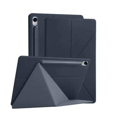 Imagem de Capa magnética para tablet Samsung Galaxy Tab S10 Ultra/S9 Plus com suporte S-Pen, capa magnética leve e fina (cinza, Samsung Galaxy Tab S10 FE/S9 FE 27.7 cm/S9 27.9 cm)