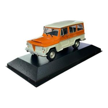 Imagem de Miniatura Rural Willys Laranja Customizado Metal 1:43 - IXO
