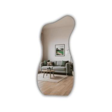 Imagem de Espelho Orgânico Design Moderno Lapidado 80X35 Brinovar