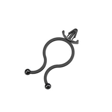 Imagem de uxcell Cabo de trava de torção de nylon em forma de U Salva lugar 17 mm de diâmetro preto 200 peças